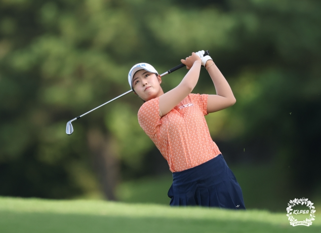 KLPGA 투어 제주삼다수 마스터스 2라운드 합계 7언더파 137타를 친 서교림. /KLPGA