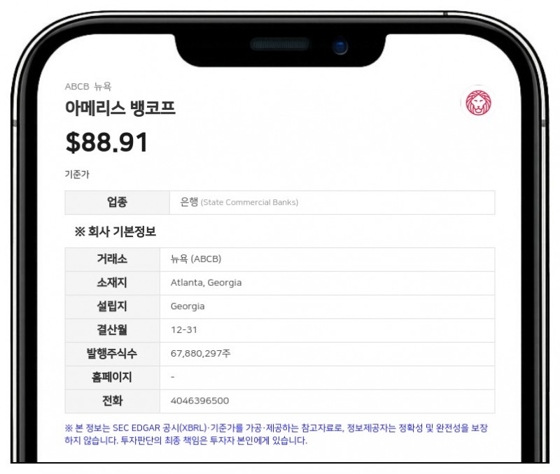 아메리스 뱅코프, 2분기 순이익 5144만 달러…소송 충당부채 8253만 달러 반영에 급감