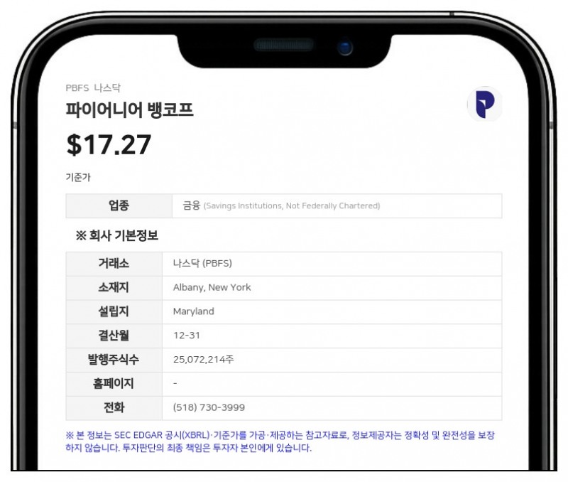 파이어니어 뱅코프, 2분기 순이익 348만 달러... 전년비 46% 감소