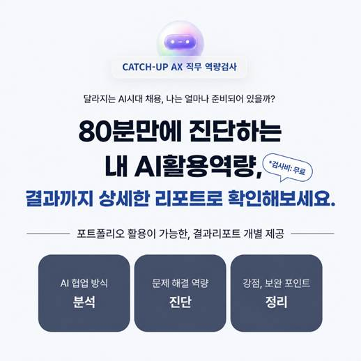 원광대, 청년 대상 AI 직무역량검사 무료 운영