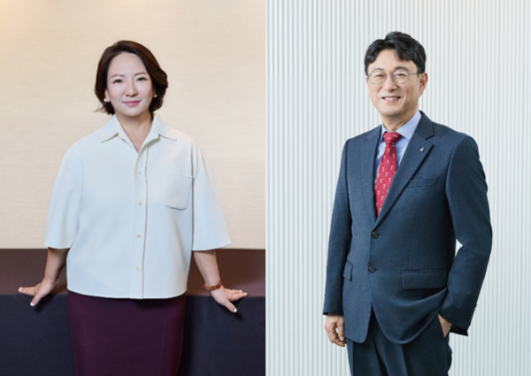 최현수 대표이사 회장(左), 이동열 대표이사 사장(右) (사진 제공=깨끗한나라)