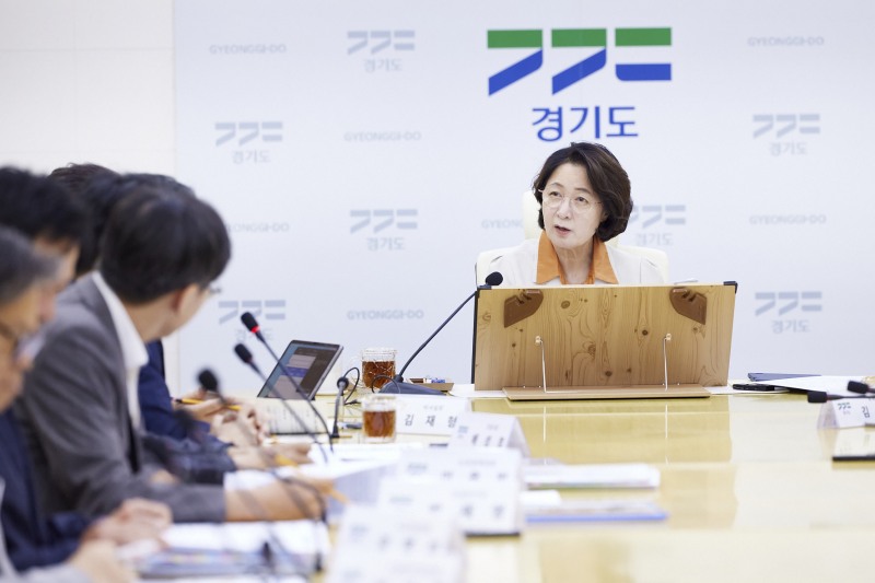 추미애 경기도지사가 발언을 하고있다. /경기도