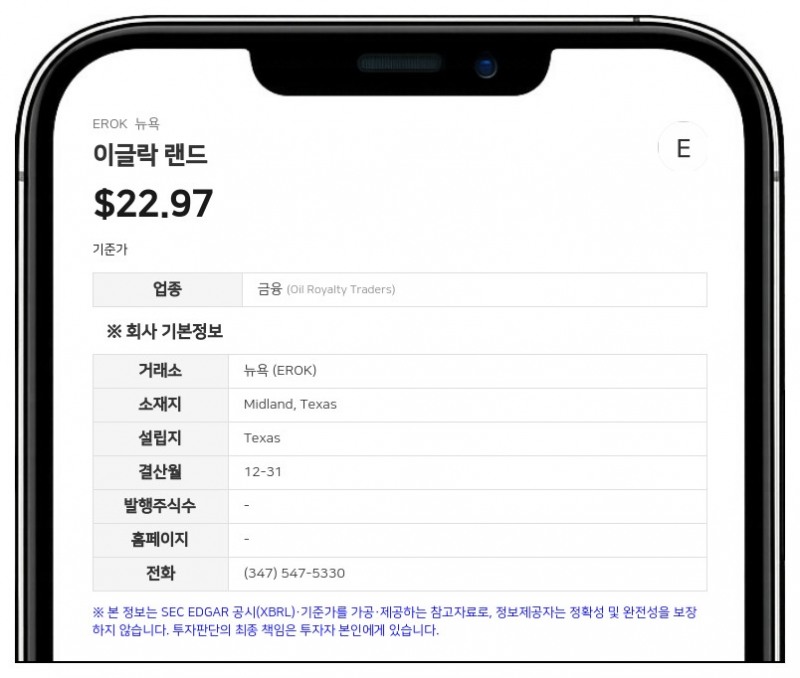 이글락 랜드, 2분기 매출 4152만 달러 기록…7820만 달러 규모 신규 자산 인수