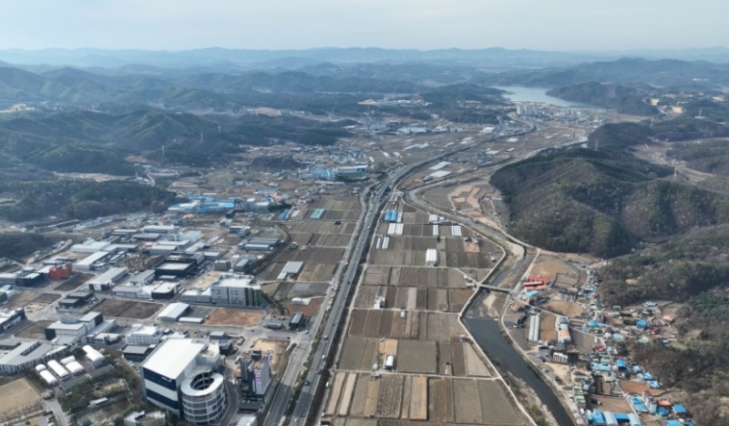 반도체 국가산단이 들어설 이동·남사읍 일대 전경