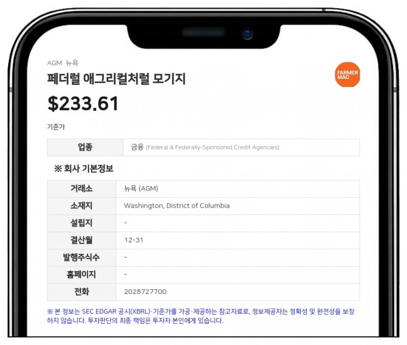 페더럴 애그리컬처럴 모기지, 보통주·우선주 분기 배당금 발표