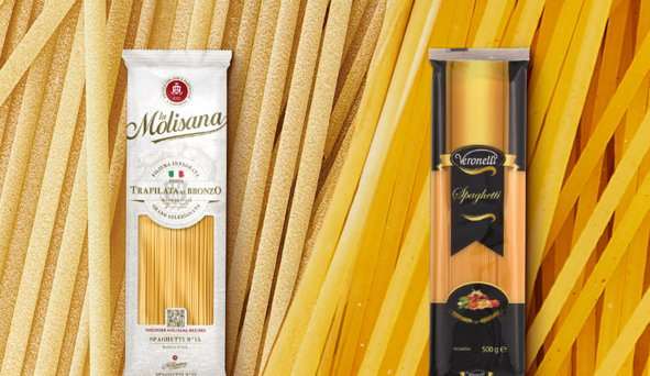 면사랑 프리미엄 파스타 브랜드 ‘몰리자나’ 및 ‘베로넬리’ 제품 이미지