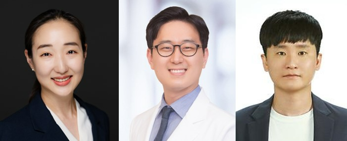 (왼쪽부터) 최유정 서울대병원 의생명연구원 연구교수, 김영찬 알레르기면역내과 임상조교수, 이혜성 강원의대 의료정보학과 교수 <사진=서울대학교병원 제공>