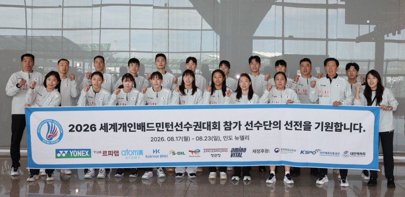 선전 다짐하는 배드민턴 대표팀. / 사진=연합뉴스