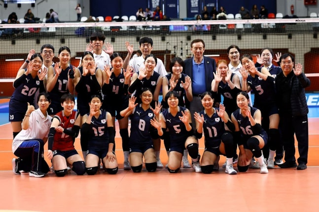 17세 이하 여자배구 대표팀 / 사진=FIVB 홈페이지 캡처