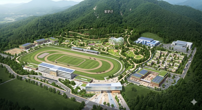 용문산 사격장 부지 경마테마공원 유치 조감도. /양평군