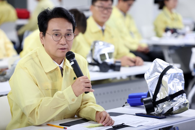 '2026년 을지연습 최초 상황 보고’에 참석한 안민석 경기고교육감 모습. /경기도교육청