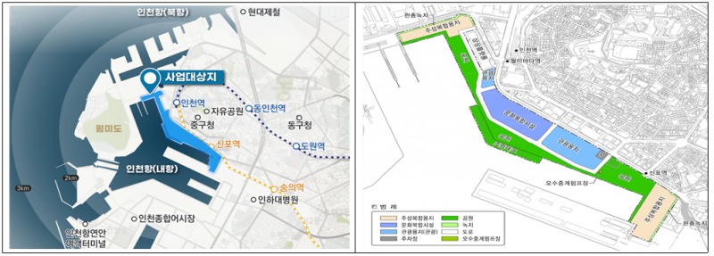 위치도 및 토지이용계획. /인천시