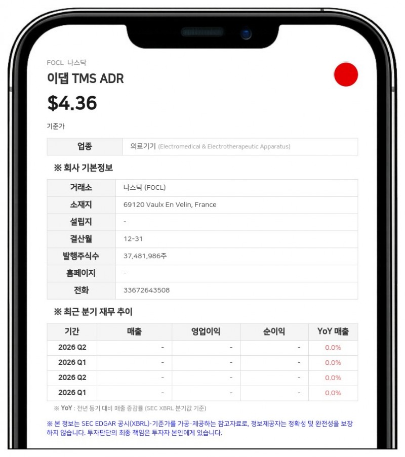 이댑 TMS ADR, 인수단 초과배정옵션 전액 행사로 560만 달러 추가 조달