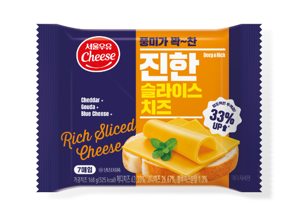 서울우유, 한 장 24g '진한 슬라이스 치즈' 출시