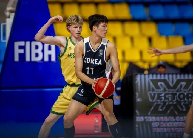 한국의 윤지원(11번) / 사진=FIBA 홈페이지 캡처. 연합뉴스