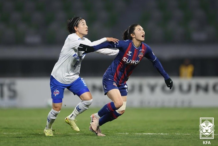 2026 WK리그 수원FC 위민과 화천 KSPO의 경기 장면. / 사진=연합뉴스