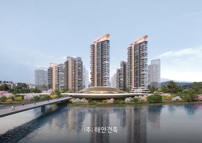 해안건축 올림픽훼밀리타운 조감도/해안종합건축사무소