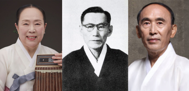 (왼쪽부터) 지성자 명인, 지영희 명인, 김영재 명인. (사진제공=국악방송)