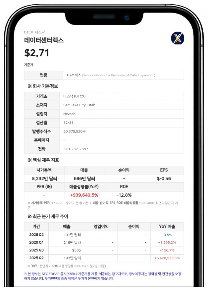 데이터센터렉스, 우주 발사체 연료 공급사 '이글 LNG'에 3000만 달러 투자