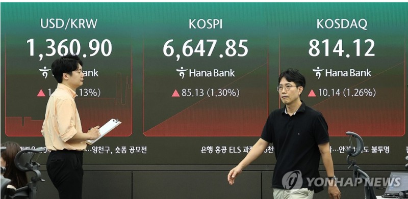 원-달러 환율이 간 밤 1350원대에 진입한 영향으로 3일 서울외환시장에서도 하락세가 이어지며 1360원대 초반에 거래되고 있다. 사진=연합뉴스