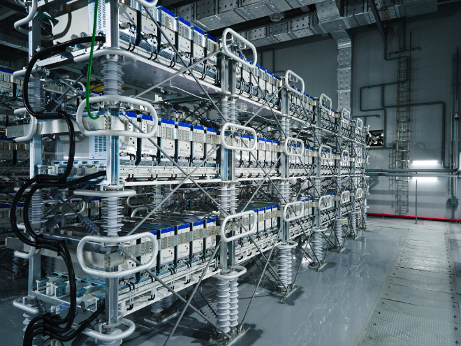 효성이 개발한 200MW 전압형 HVDC가 설치된 양주변전소. / 이미지 = 효성그룹