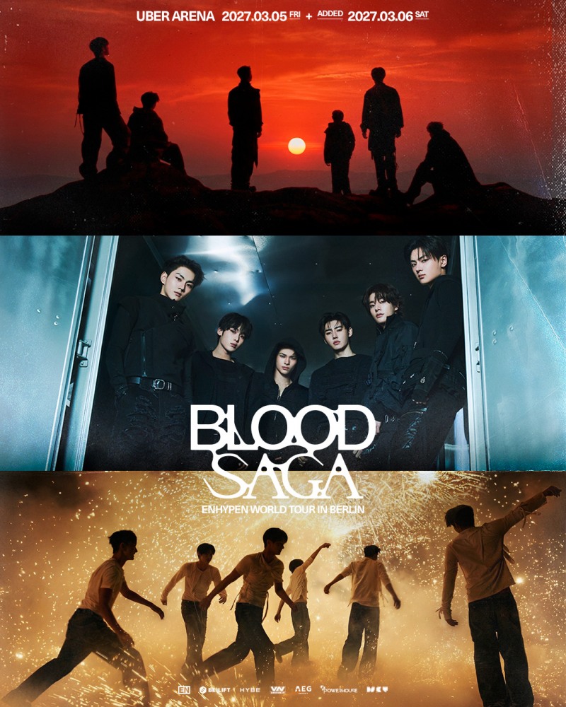 엔하이픈, 월드투어 ‘BLOOD SAGA’ 베를린·런던 공연 추가 개최