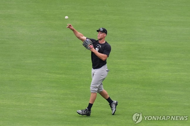 훈련하는 에런 저지 / 사진=연합뉴스