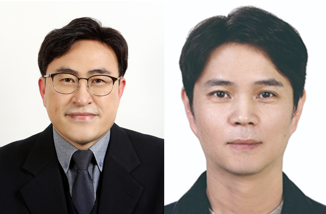 (왼쪽부터) 건양대 식품생명공학과 김병용 교수. 제약생명공학과 서수환 교수. (사진제공=건양대)