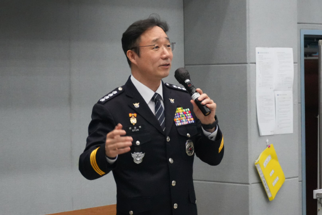 변상범 강릉경찰서장. (사진제공=가톨릭관동대)