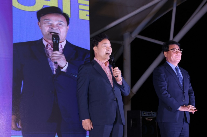 김성제 의왕시장이 지난 12일 열린 ‘2026 의왕예술제’에서 축사를 하고있다. /의왕시