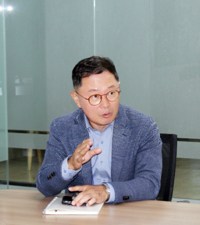LSK인베스트먼트 김명기 대표가 2026 글로벌 스케일업 전략 세미나에서 발표하는 장면(사진제공=토스트앤컴퍼니)