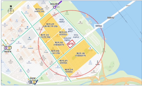 여의도 화랑아파트 위치도/여의도 화랑아파트 재건축 조합