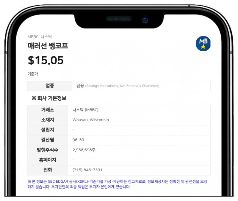 매러선 뱅코프, 2026회계연도 순이익 179만 달러로 급증