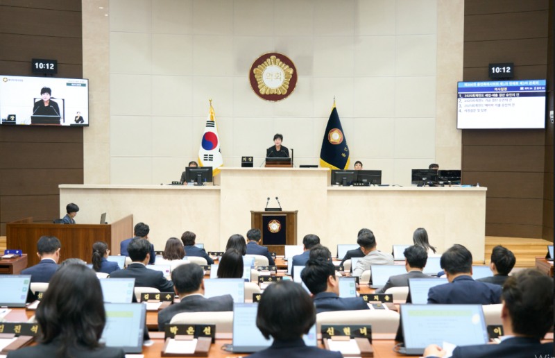 제306회 제1차 정례회 제3차 본회의 모습. /용인시의회