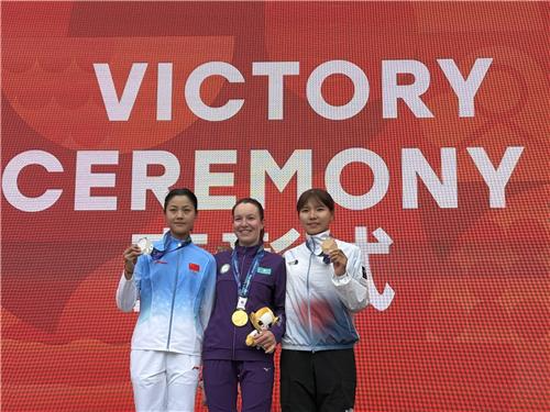 2026 아이치·나고야 아시안게임에서 한국 선수단에 첫 메달 안긴 사이클 신지은. / 사진=연합뉴스