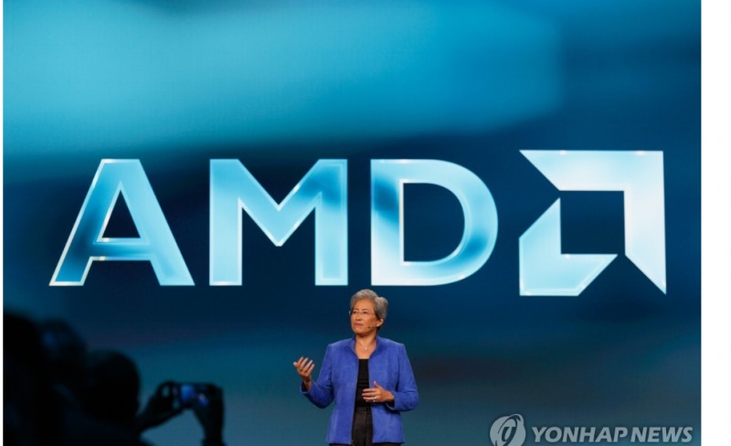 반도체기업 AMD 주가가 21일(현지시간) 뉴욕증시에서 10% 넘게 급등하는 등 반도체주들이 상승세를 이어갔다. 사진=AP, 연합뉴스
