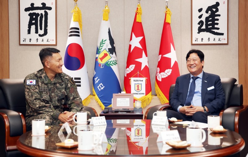 손배찬 파주시장 육군 제1보병사단 방문