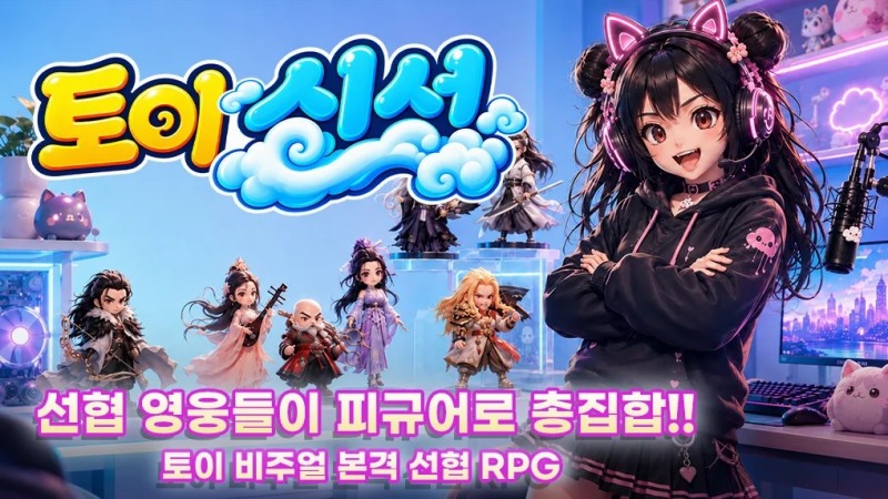 엔드나인게임즈, 피규어 감성 선협 RPG '토이신선' 정식 출시