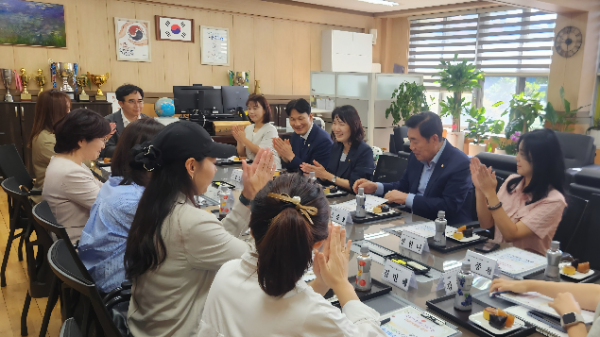간담회 중인 양송이 서울시의원/양송이 의원