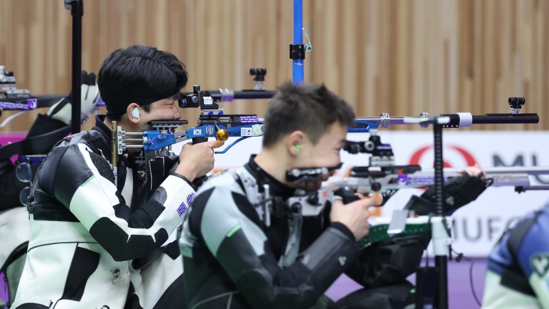 과녁 조준하는 정승우. / 사진=연합뉴스