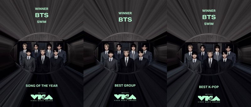 방탄소년단, ‘2026 MTV VMA’ 3관왕 등극…韓 그룹 최초 ‘올해의 노래’ 수상