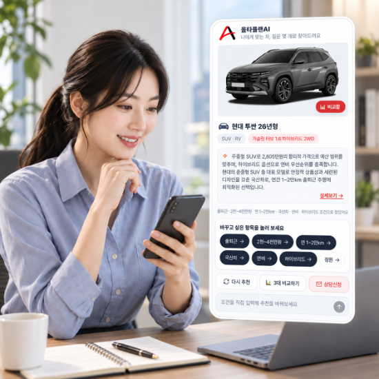 올타오토플랜, 장기렌트·리스 조건 비교하는 AI 플랫폼 출시