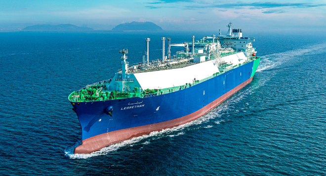 한화오션이 건조한 액화천연가스(LNG) 운반선. 사진= 한화오션