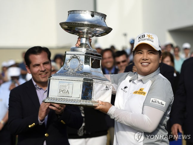 2015년 KPMG 위민스 PGA 챔피언십에서 우승한 박인비 / 사진=연합뉴스