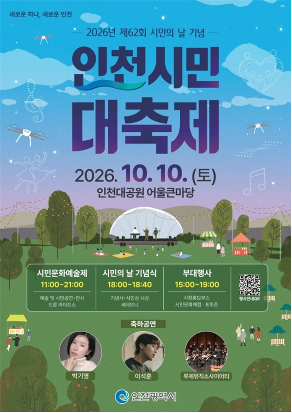 ‘제62회 시민의 날 기념 인천시민 대축제’포스터. 인천시