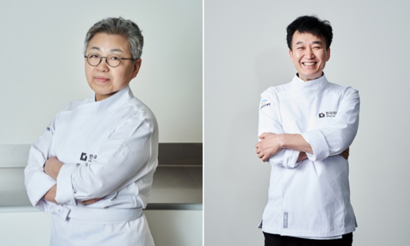 사진: (좌측부터) 한국의집 조희숙 조리고문, 한국의집 김도섭 한식연구팀장