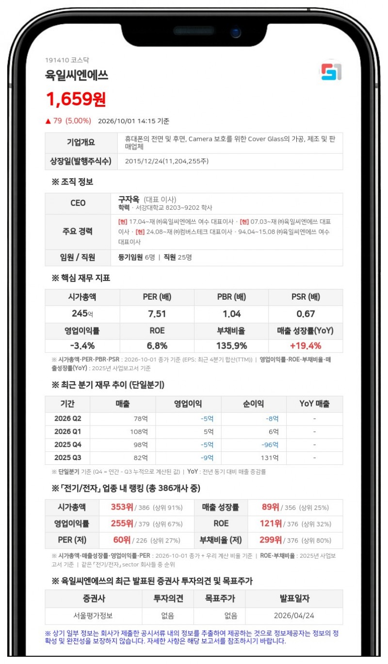 육일씨엔에쓰, 김승준·이정호 각자 대표이사 신규 선임