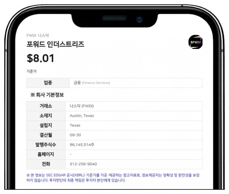 포워드 인더스트리즈, 솔라나 보유량 850만 개로 확대…전분기비 13% 증가