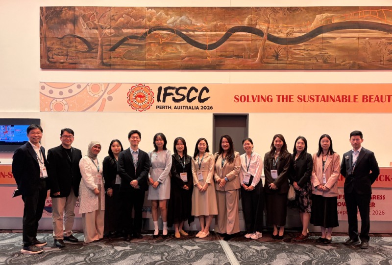 IFSCC 2026에 참가한 코스맥스 연구원들의 모습