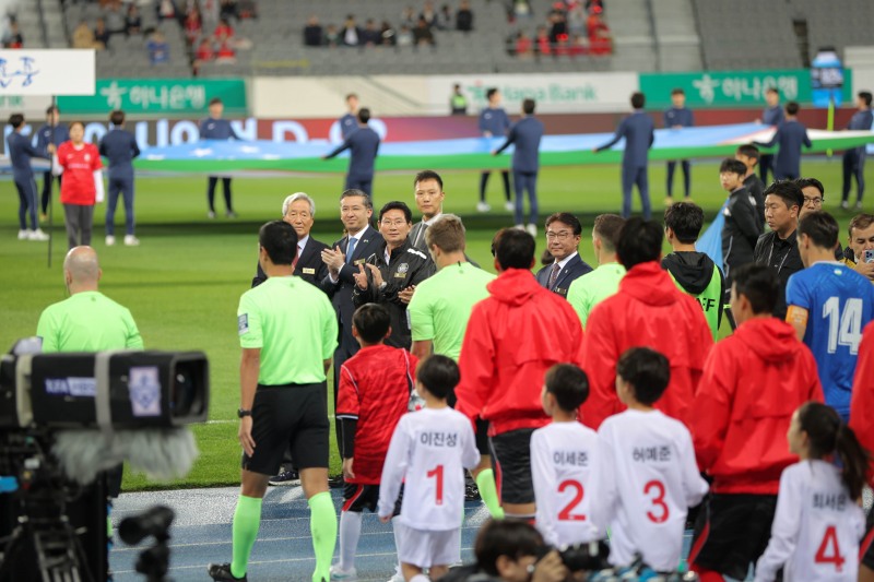 6일 용인미르스타디움에서 대한민국 남자 축구 국가대표팀 경기가 열렸다./용인시